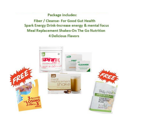 Detox & Reboot 10 Day Cleanse,  Spark 42 Servings & Meal Replacment Shakes, 6 Week Meal/Menu Guide, E-Book, Cook Book