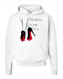 Merch "Strutting Into My 60s" White Unisex Sweatshirt